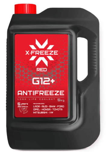 Антифриз X-Freeze G12+ 5кг
