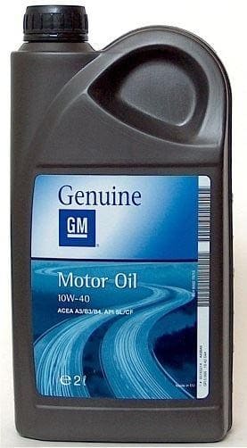 Масло моторное GM Motor Oil 10W-40 2л 93165214